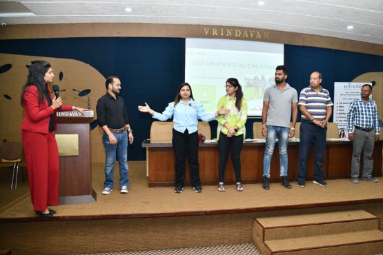 Nutrishilp's Corporate wellness program at Vrindavan hall, Raipur featuring a demo by Shilpi Goel